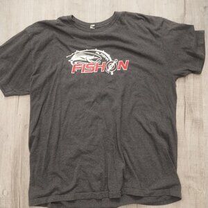 Men's Fish On T-shirt Men's XL